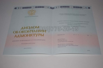 Диплом Адъюнктуры 2015г в Петрозаводске