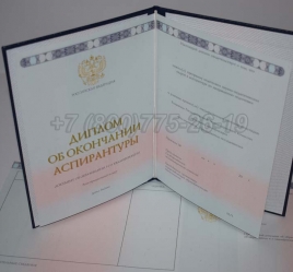Диплом Аспирантуры 2020г в Петрозаводске