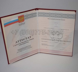 Аттестат За 11 Класс 2012г Серебро в Петрозаводске